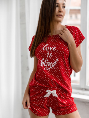 Пижама женская с шортами Sensis LOVE IS BLIND